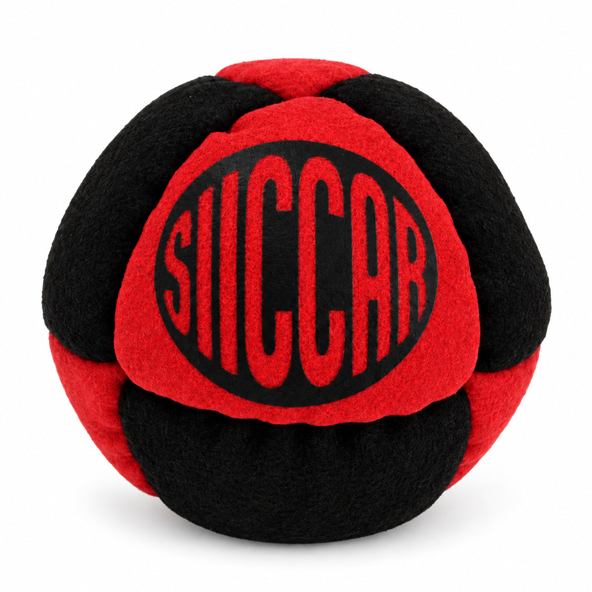 SIICCAR Hand-Sewn Footbag | 8 Panel Sand Filled |-Neon green + black
