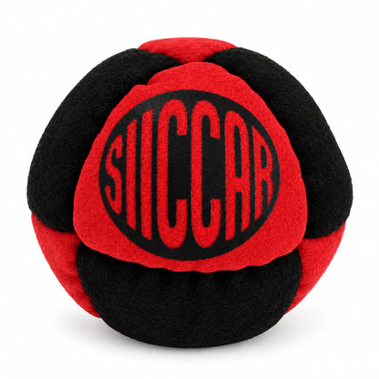 SIICCAR Hand-Sewn Footbag | 8 Panel Sand Filled |-Neon green + black