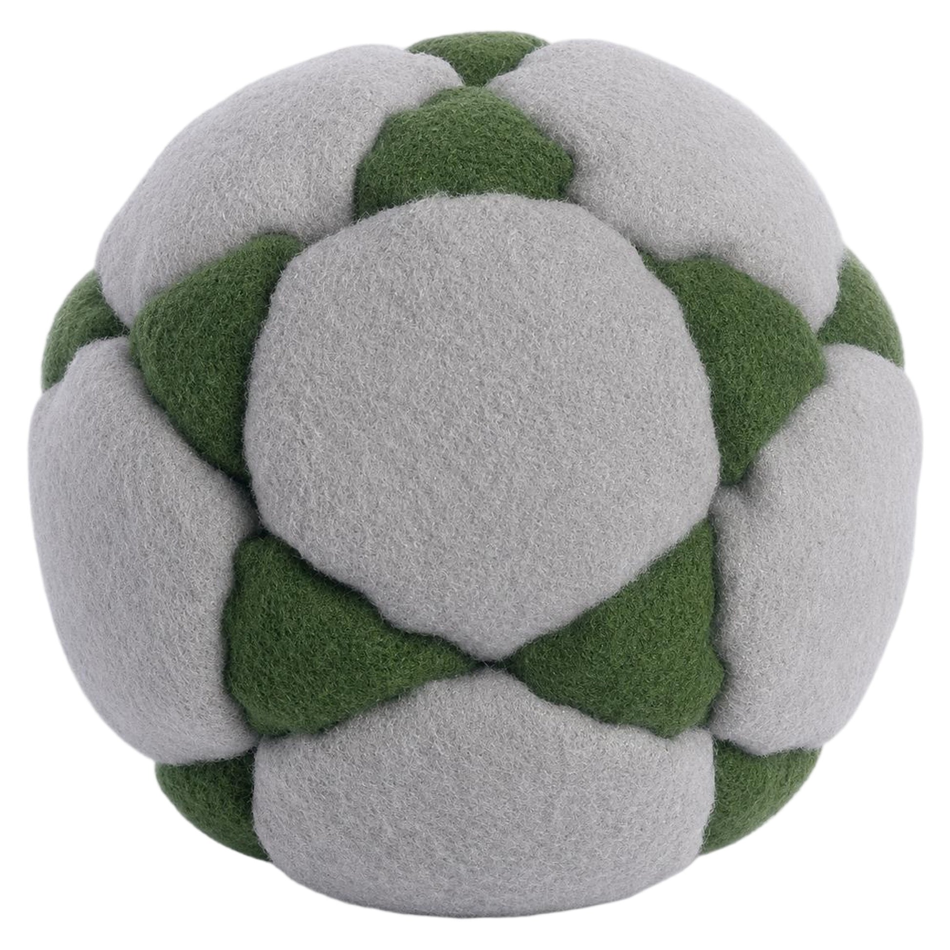32 panel sand filled footbag gray
