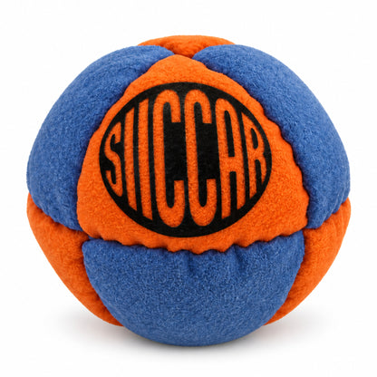 SIICCAR Hand-Sewn Footbag | 8 Panel Sand Filled |-Neon green + black