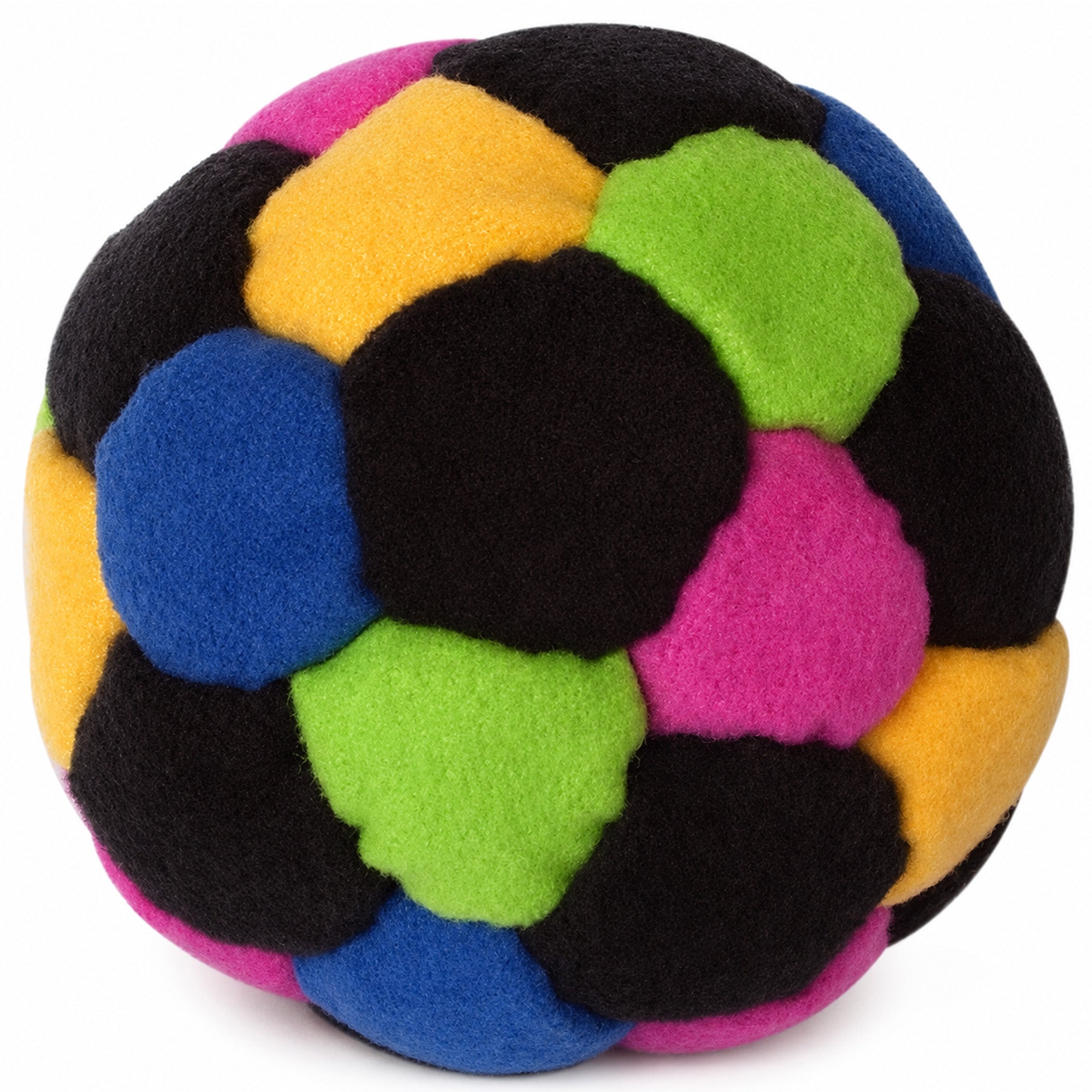SIICCAR Hand-Sewn Footbags, 32 Panel Sand Filled Juggling Ball-NEON MIX