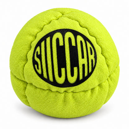 SIICCAR Hand-Sewn Footbag | 8 Panel Sand Filled |-Neon green + black