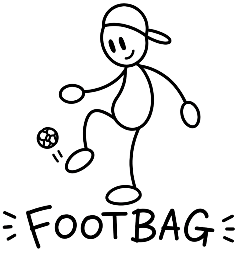 footbag ball logo